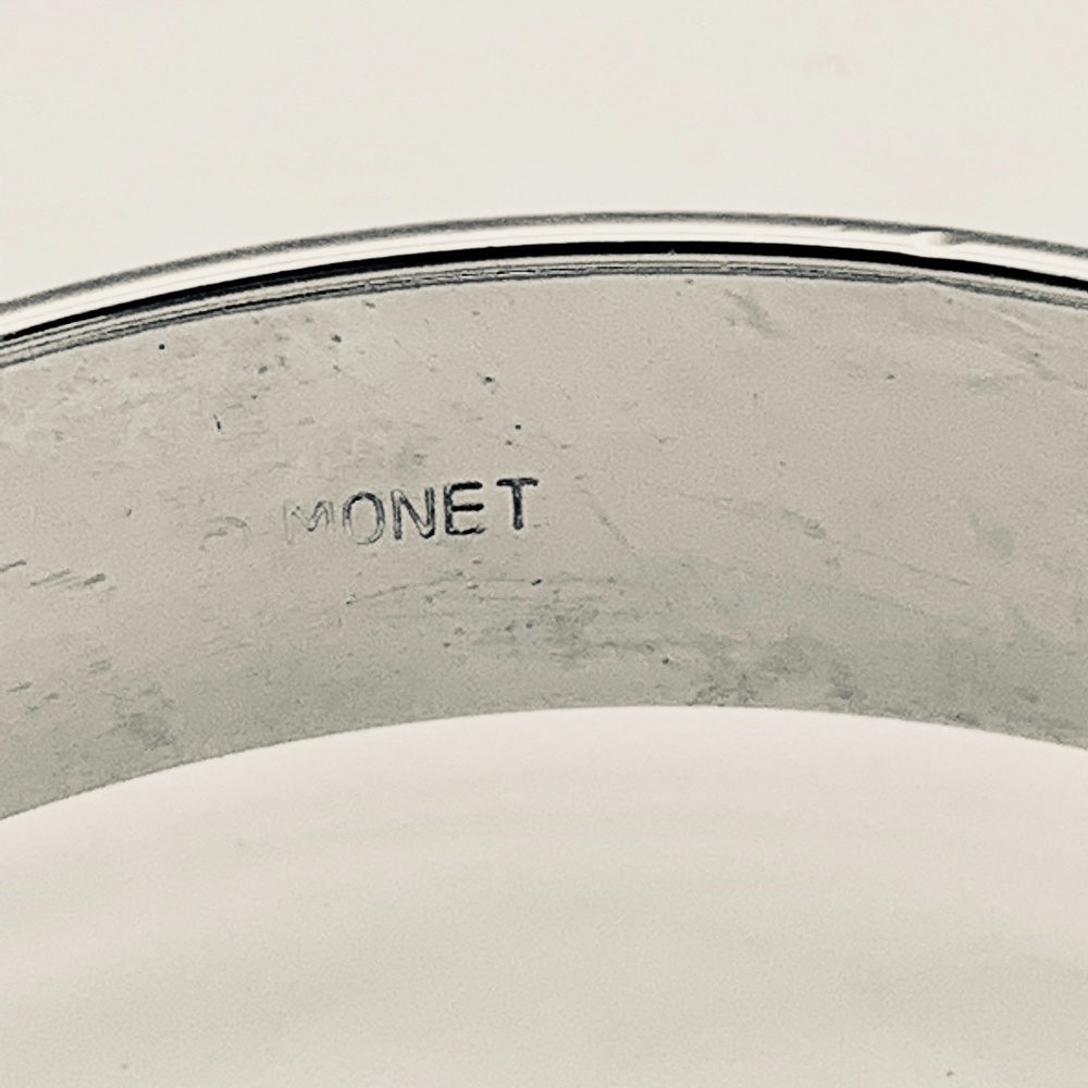Monet Silver Plated Bangle Bracelets - image 5